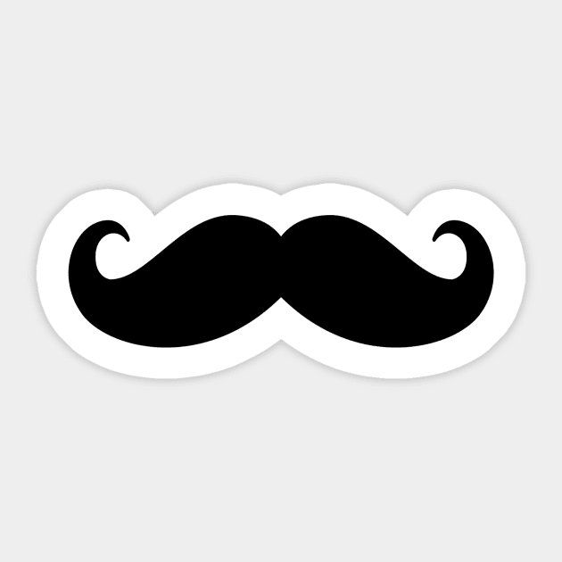 Mustache Sticker by misdememeor